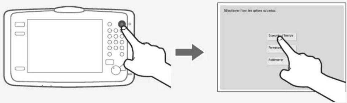 CANON imagePRESS C9010VP - Configuration du mode Économie d'énergie/Veille pour réduire la consommation électrique - 2
