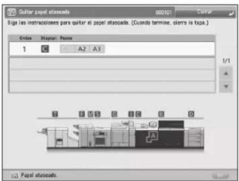 CANON imagePRESS C9010VP - - Eliminar atascos de papel y atascos de grapas - 1