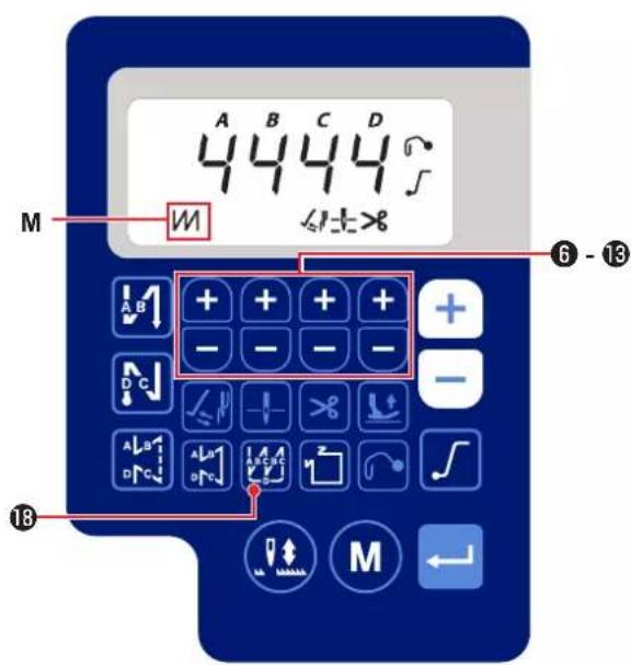 A B C D 4 4 4 4 M W ⑥ - ⑬ 18