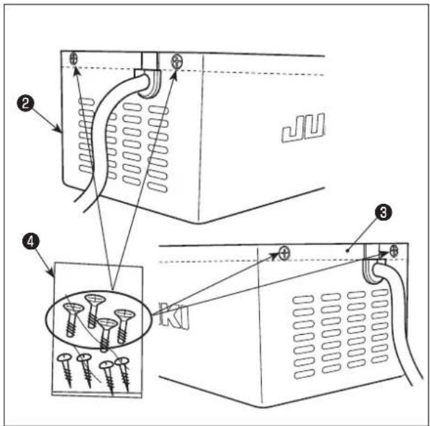 JUKI LZ-2280B - Comment installer la boîte du réacteur [Uniquement pour les modèles de type UE] - 11