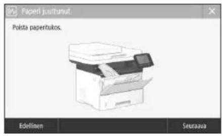 CANON i-SENSYS MF542x - Laite ei tunnu toimivan Paperitukoksia on esiintynyt - 3