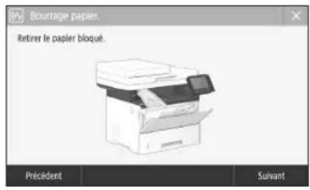 CANON i-SENSYS MF542x - L'appareil ne fonctionne pas En cas de bourrage papier - 3