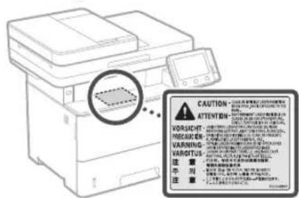 CANON i-SENSYS MF542x - Lasersäkerhet - 1