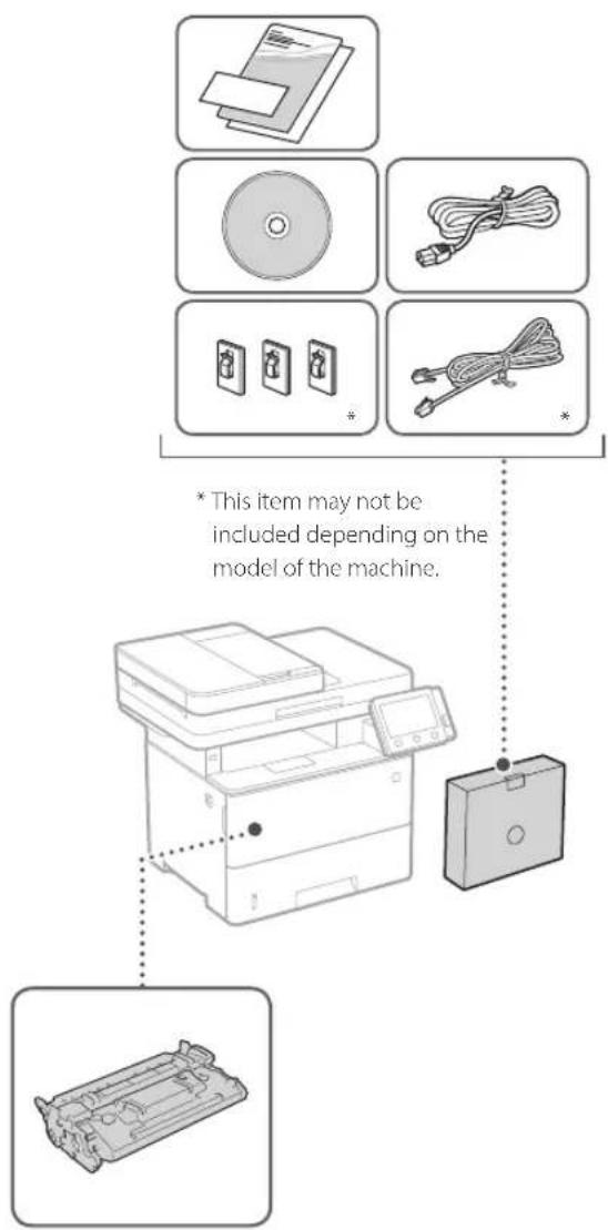 CANON i-SENSYS MF542x - Items Included with the Machine Installing the Machine - 1