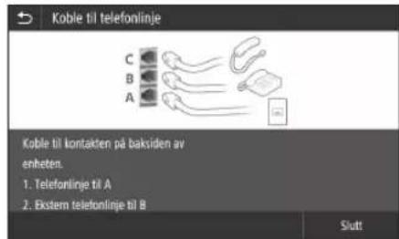 CANON i-SENSYS MF542x - Konfigurere faksinnstillinger - 4