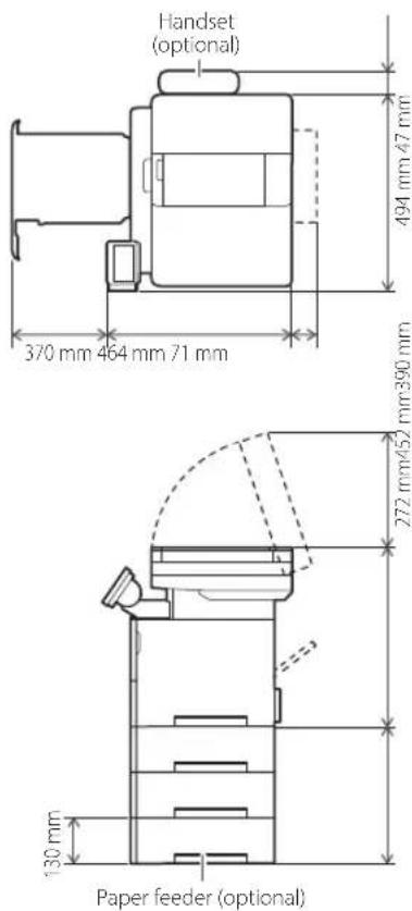 CANON i-SENSYS MF542x - Installation requirements - 1