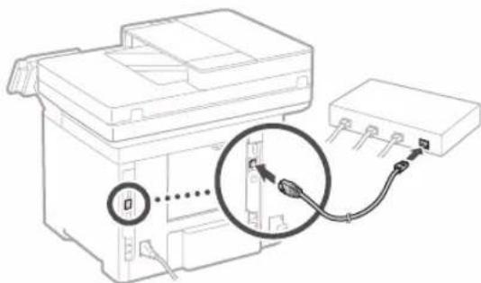 CANON i-SENSYS MF542x - Verbinding maken via bedraad LAN - 2