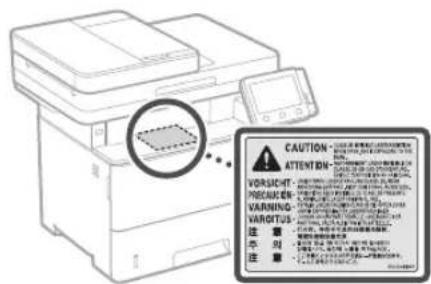CANON i-SENSYS MF542x - AUPOZORNENIE - 1
