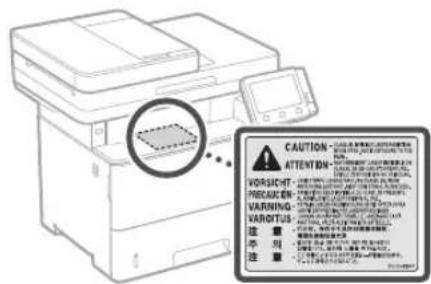 CANON i-SENSYS MF542x - Varnost laserja - 1