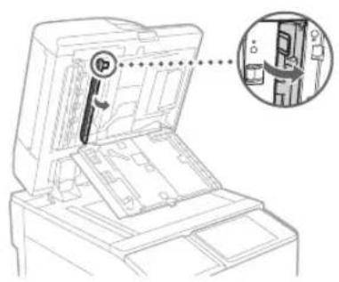 CANON imagePRESS C170 - Öffnen Sie die Dokumenten-Scanabdeckung. - 1