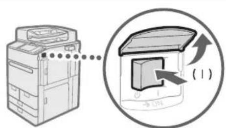 CANON imagePRESS C170 - Stellen Sie den Schutzschalter auf EIN. - 1