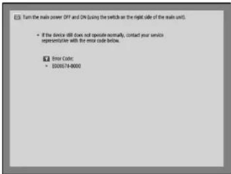 CANON imagePRESS C170 - When an Error Message Is Displayed - 1