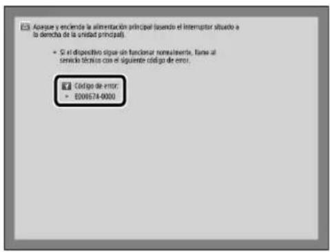 CANON imagePRESS C170 - Si se muestra un mensaje en la parte inferior de la pantalla: - 3