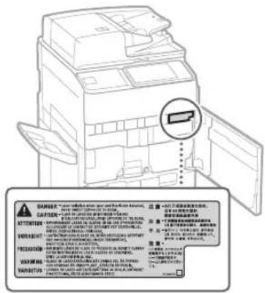 CANON imagePRESS C170 - Lasersicherheit - 2