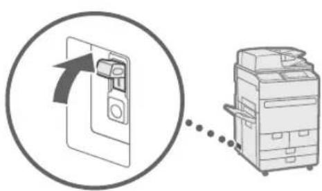 CANON imagePRESS C170 - Vergewissern Sie sich, dass der Schutzschalter auf AUS steht. - 1