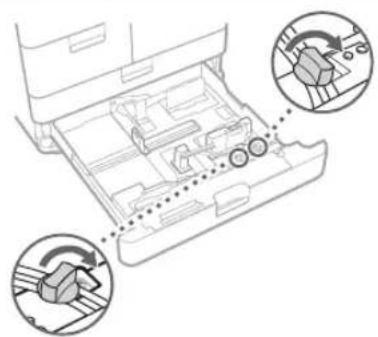 CANON imagePRESS C170 - Ajuste la posicón de la guía del papel. - 1