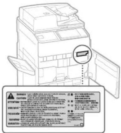 CANON imagePRESS C170 - Laser Safety - 2