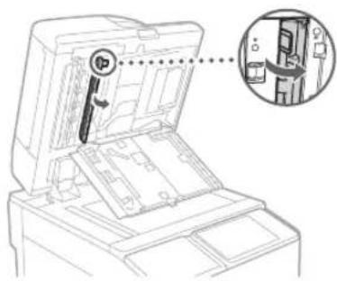 CANON imagePRESS C170 - Apriere l coperchio di scansione documenti. - 1