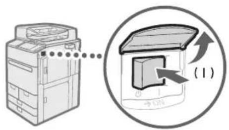CANON imagePRESS C170 - Turning ON the Main Power - 1