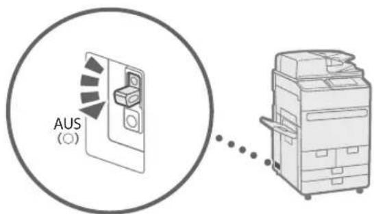 CANON imagePRESS C170 - Wenn die Hauptstromversorgung nicht einschaltet - 1