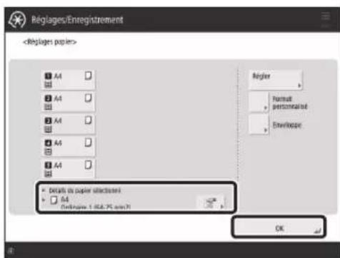 CANON imagePRESS C170 - Mémorisation des types de papier personalisés - 4