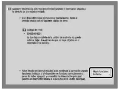 CANON imagePRESS C170 - Si aparece una clave para el Modelouales limitadas: - 2