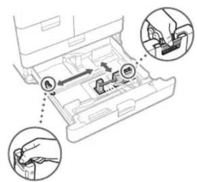 CANON imagePRESS C170 - Cargar el papel en el casete de papel - 3