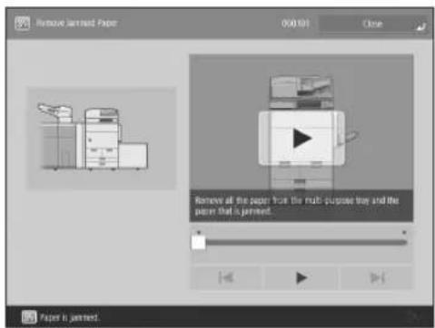 CANON imagePRESS C170 - Clearing Paper Jams and Staple Jams - 1