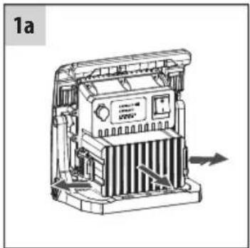 BRENNENSTUHL MULTI 6050 MH - INSERTING AND REMOVING THE BATTERY - 1