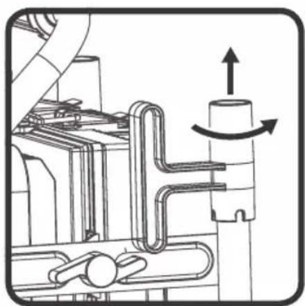 BRENNENSTUHL professionalLINE LA 4010 - Déplier le support de câble : - 1