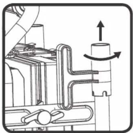 BRENNENSTUHL professionalLINE LA 4010 - Ausklappen der Kabelhalterung: - 1