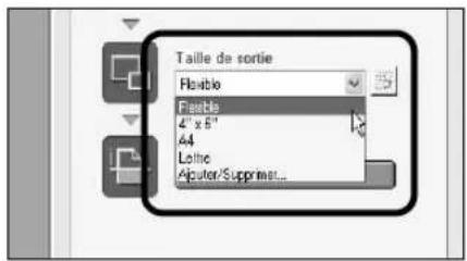 Taille de sortie Flexible Flexible 4" x 5" 44 Latte Aputer/Supprimer...