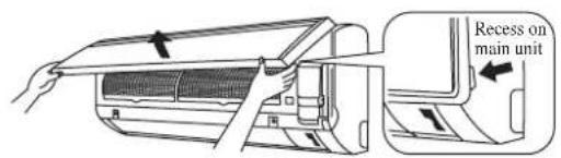 DAIKIN RXN50MV1B - Open the front panel. - 1
