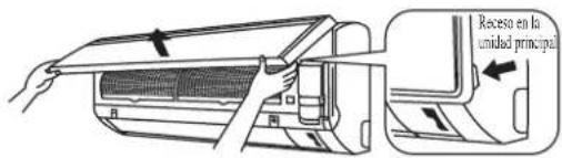 DAIKIN RXN50MV1B - Abra el panel frontal. - 1