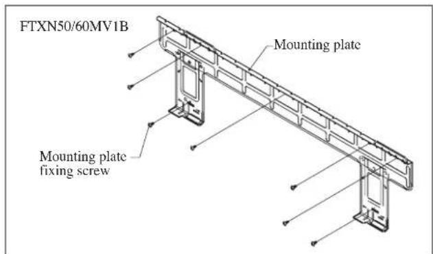 DAIKIN RXN50MV1B - Mounting Installation Plate - 2