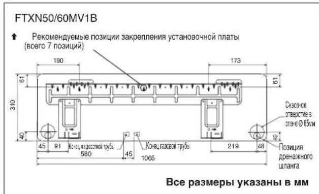 DAIKIN RXN50MV1B - Сборка монтажной пластины - 4
