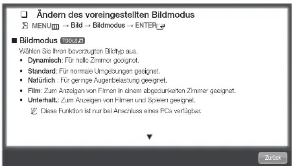 SAMSUNG UE32D6540UQ - Verwenden des Zoommodus - 1