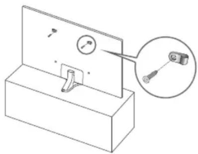 SAMSUNG UE50NU7449U - Verwenden des Kippschutzes - 1