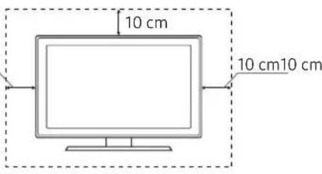 SAMSUNG UE50NU7449U - Providing proper ventilation for your TV - 1