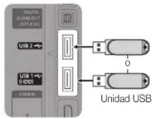 SAMSUNG PS50C6900YK - Conexión de un dispositivo USB - 1