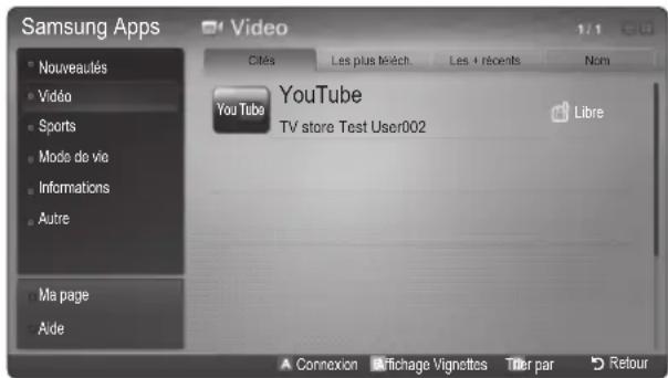 SAMSUNG PS50C6900YK - Samsung Apps - 1