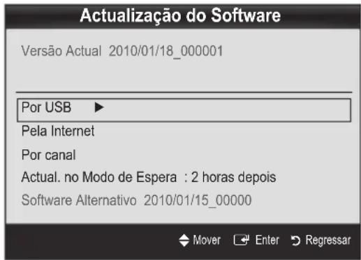 SAMSUNG PS50C6900YK - Actualização do Software - 1