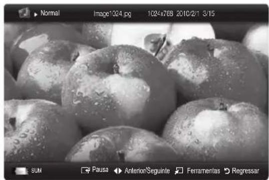 SAMSUNG PS50C6900YK - Visualização de uma fotografia (ou apareção de diapositivos) - 1