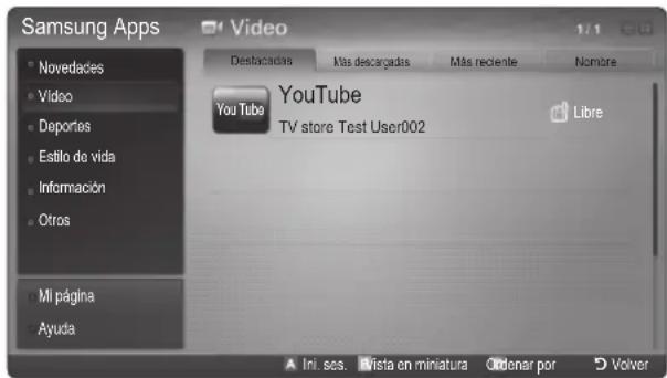 SAMSUNG PS50C6900YK - Samsung Apps - 1