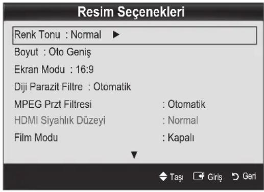 SAMSUNG PS50C6900YK - Gelismis Ayarlar - 2