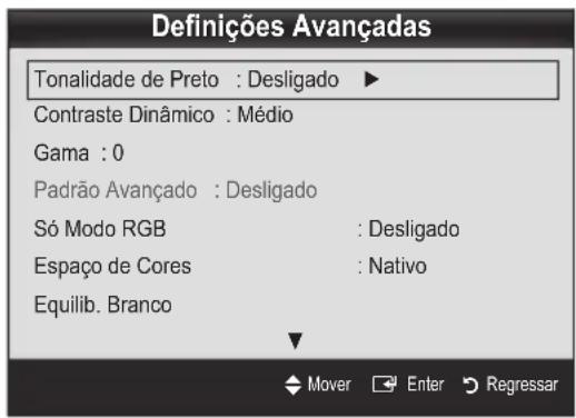 SAMSUNG PS50C6900YK - Definições Avançadas - 1