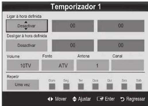 SAMSUNG PS50C6900YK - Definção do temporizador - 1