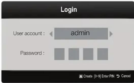 SAMSUNG PS50C6900YK - Account Login - 1