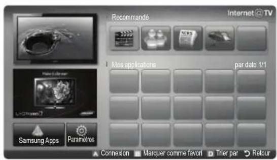 SAMSUNG PS50C6900YK - Mise en route d'Internet@TV - 2