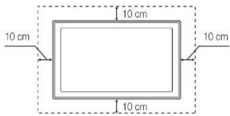 SAMSUNG PS50C6900YK - Installation avec un pied Installation avec un support de montage mural - 2